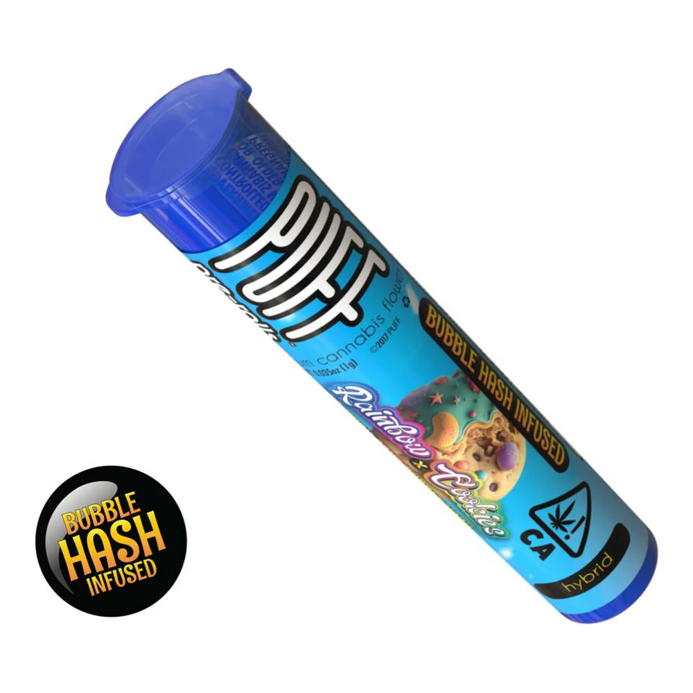 PUFF - PUFF | Rainbow Cookies x LA Kush Cake | Bubble Hash Infused Pre-Roll | 1g Main Image