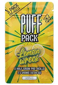 PUFF - Puff - Lemonwreck - 25.03% THC - 5pk .5g - Pre-Roll