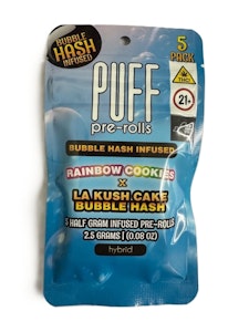 PUFF - Puff - Rainbow Cookies x LA Kush Cake - 34.73% - 0.5g ea. 5pk (2.5g) - Infused - Pre-Roll