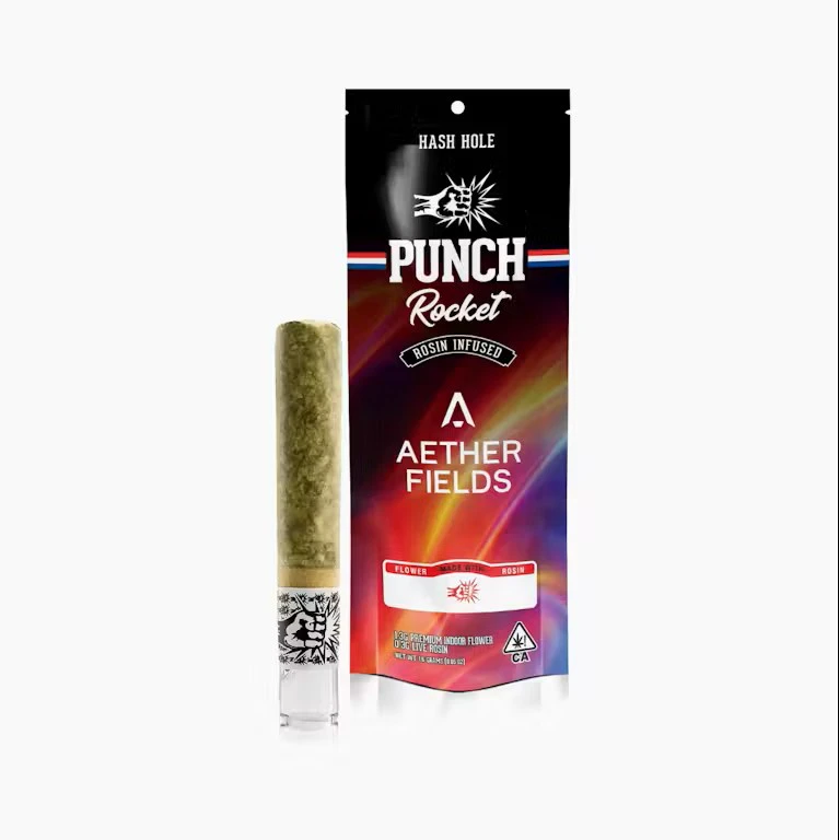 Punch Edibles & Extracts - Punch x Aether Fields - 1.6g Infused Pre Roll - Area 54 OG x Tangie Z Main Image