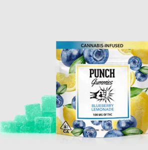 Punch Edibles - Punch Gummies Blueberry Lemonade 100mg