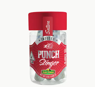 PUNCH EDIBLES & EXTRACTS - Punch 2.5G Sour Diesel Infused Preroll 5pk