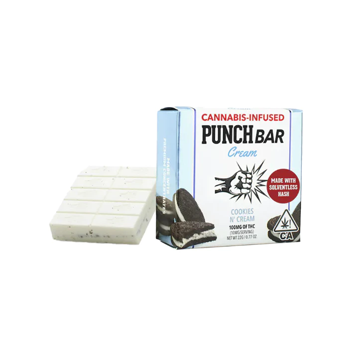 Punch Edibles - Punch Bar Cookies N Cream (Solventless) 100mg Main Image