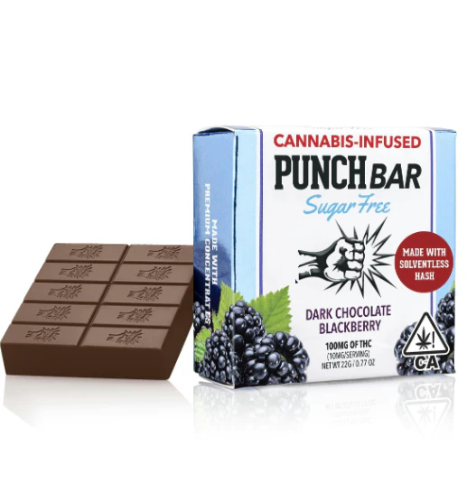 Punch Edibles - Punch Bar Dark Chocolate Blackberry (Sugar-Free) (Solventless) 100mg Main Image