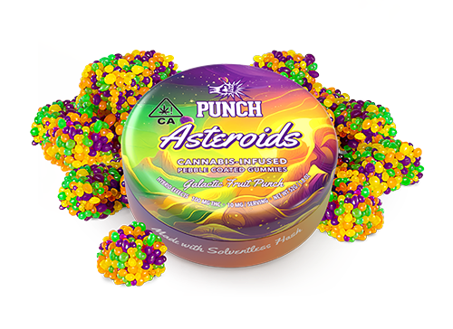 Punch | Asteroids | Galactic Fruit Punch | Pebble Coated Gummies