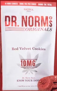 DR. NORM'S - [Dr. Norm's] THC Cookies - 100mg - Red Velvet (S)