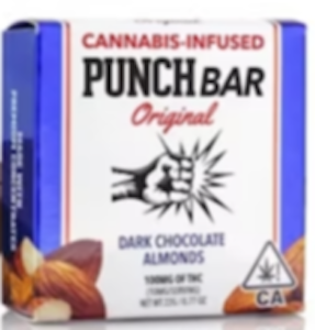 Punch - [Punch] Chocolate Bar - 100mg - Dark Chocolate Almonds (H)