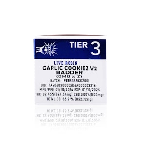 PUNCH - Concentrate - Garlic Cookiez V2 - Tier 3 - Live Rosin Badder - 1G