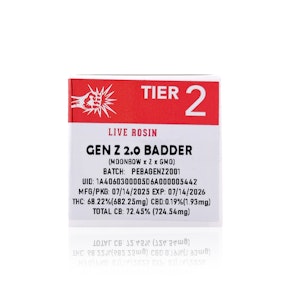 PUNCH - Concentrate - Gen Z 2.0 - Tier 2 - Live Rosin Badder - 1G