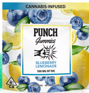 Punch - [Punch] THC Gummies - 100mg - Blueberry Lemonade (H)