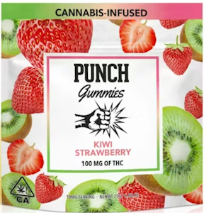 Punch - [Punch] THC Gummies - 100mg - Kiwi Strawberry (H)