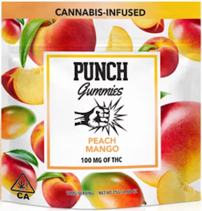 Punch - [Punch] THC Gummies - 100mg - Peach Mango (H)