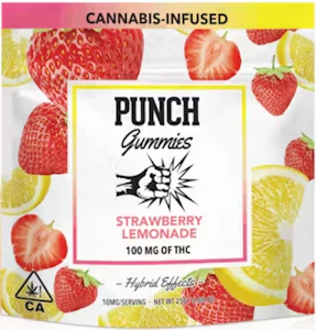 Punch - [Punch] THC Gummies - 100mg - Strawberry Lemonade (H)
