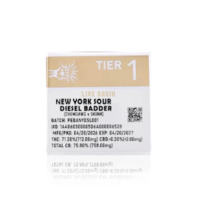 PUNCH - Concentrate - New York Sour Diesel - Live Rosin Badder - Tier 1 - 1G