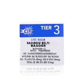 PUNCH - Concentrate - Rainbow Belts - Live Rosin Badder - Tier 3 - 1G
