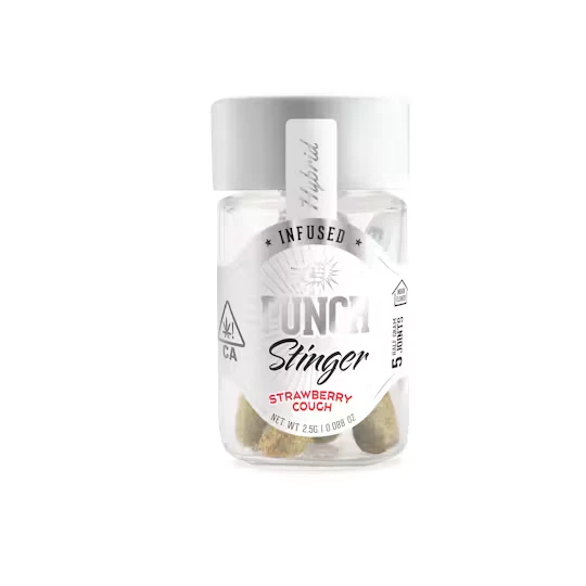 Punch - Punch | Strawberry Cough | Stinger | Infused & Rolled in Kief | 5pk Main Image