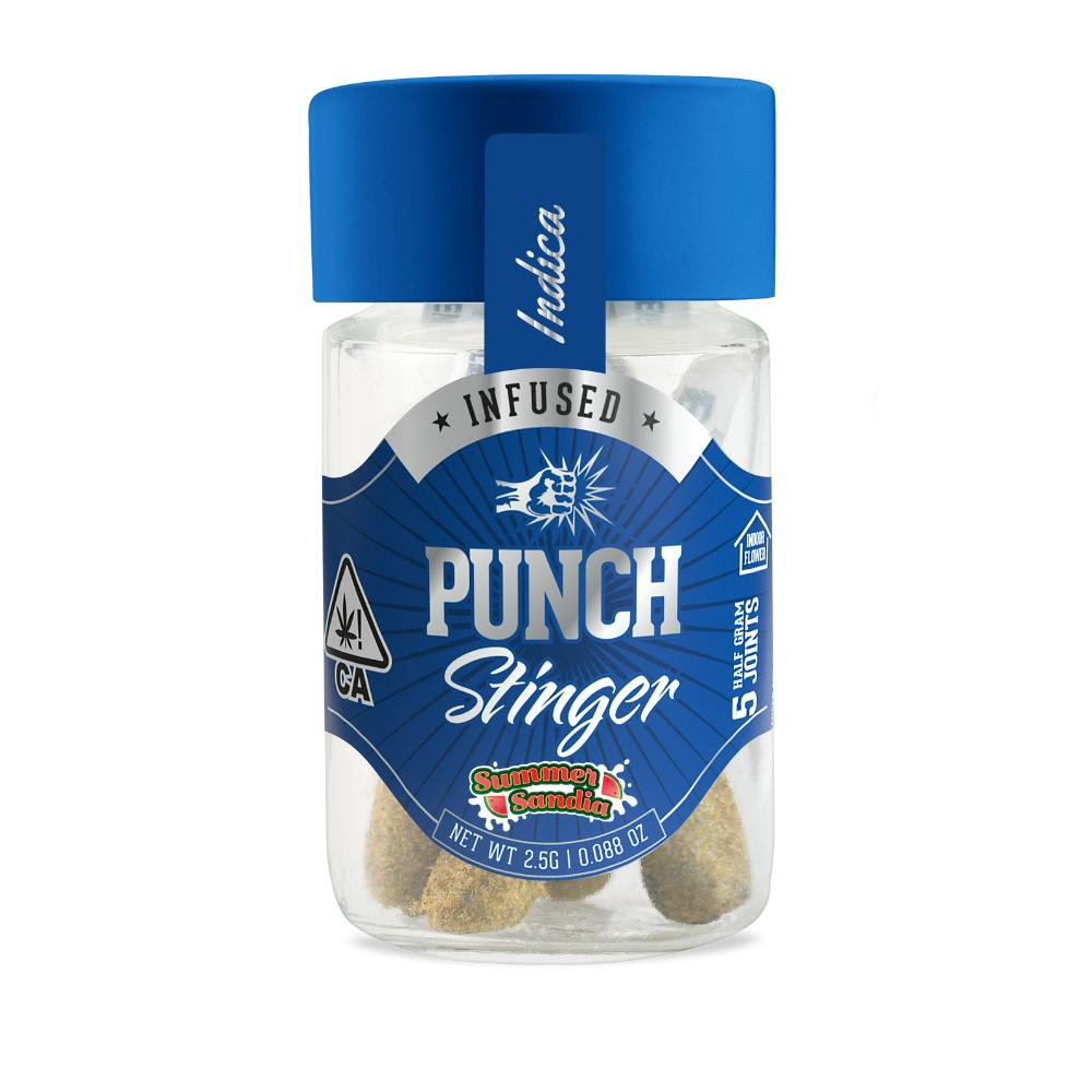 Punch | Summer Sandia | Stinger | Infused & Rolled in Kief | 5pk