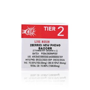 PUNCH EDIBLES AND EXTRACTS - PUNCH - Concentrate - Zberries New Pheno - Tier 2 - Live Rosin Badder - 1G