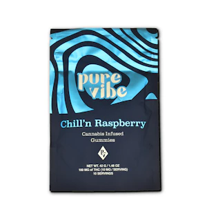 PURE VIBE (NY) - Pure Vibe | Edible | Gummy - Blue Raspberry | 100mg,10