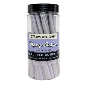 Blazy Susan 1 1/4" Unbleached Pre Rolled Cones - 50 Count