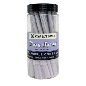 BLAZY SUSAN - Blazy Susan 1 1/4" Pink Pre Rolled Cones - 50 Count