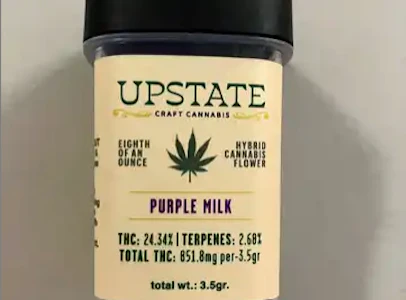 Upstate Craft Cannabis - Upstate Craft Cannabis | Purple Milk | 3.5g Hybrid
