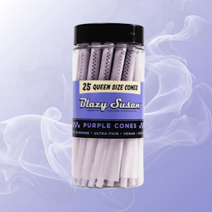 BLAZY SUSAN - Blazy Susan Purple Queen Sized Cones- 25 pack