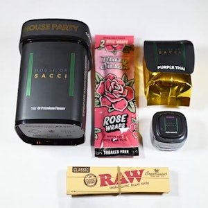 HOUSE OF SACCI - House of Sacci - Purple Z House Party - 28g Ground Flower & 1g Kief