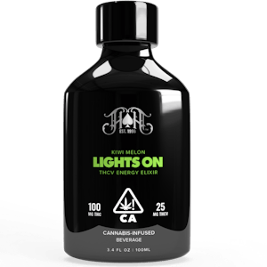 HEAVY HITTERS - Heavy Hitters Kiwi Melon Lights On (S) THCV Energy Elixir Drink 100mg