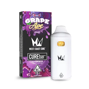 WEST COAST CURE - Grape Ape (H) 86.0% THC | 1g CUREbar Disposable