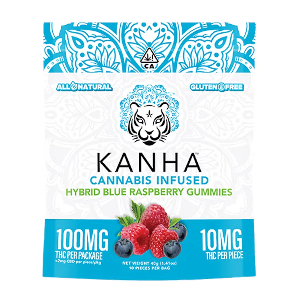 KANHA - Blue Raspberry (H) | KANHA |100mg THC | 10-pack Main Image