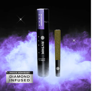 RYTHM - Blueberry Kush | Preroll Infused | 1g x 1pk | Rythm