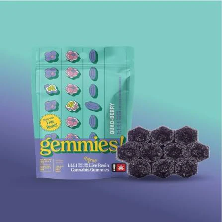 Higher Cultures - HC | Quad-Berry | Gemmies 1:1:1:1 THC:CBD:CBG:CBN Hybrid Live Resin Gummies Main Image