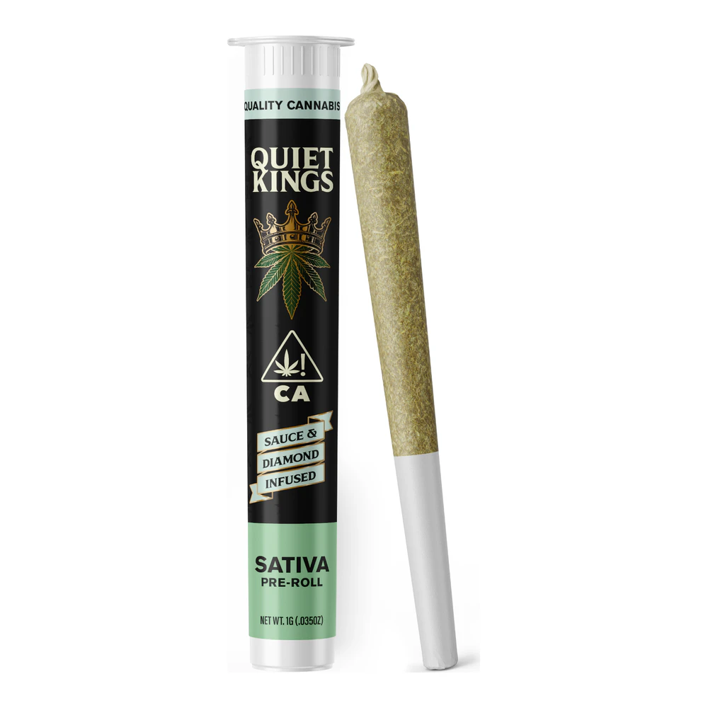 Quiet Kings - Quiet Kings | Cantaloupe Kush | Sauce & Diamond Infused Pre-Roll | 1g Main Image