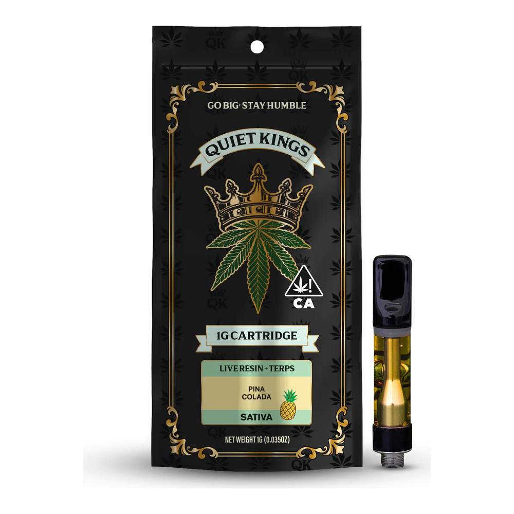 Quiet Kings - Quiet Kings | Pina Colada | Live Resin Cartridge | 1g Main Image