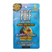 PUFF Rainbow Cookies x LA Kush Cake Bubble Hash Infused 5-Pack Pre-Roll 2.5g