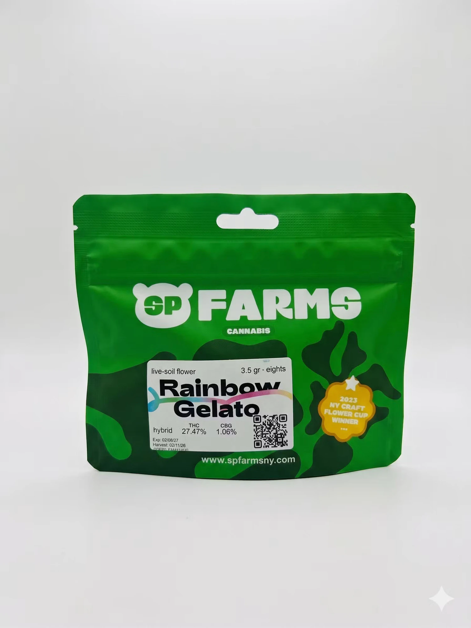 SP Farms - SP Farms | Rainbow Gelato | Premium Indoor | Flower | 3.5g  Main Image