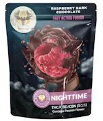 Fast Acting 1:1:1 Raspberry Dark Chocolate Moose Bites Nighttime 10pk  - 50mg - LRP