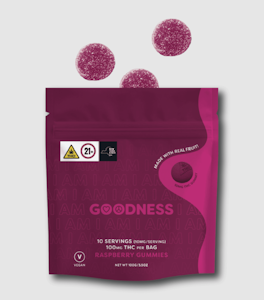I AM GOODNESS - IAMGOODNESS- Raspberry Gummies- 100mg/ 10pk