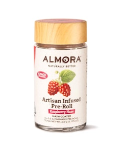 ALMORA FARMS - Almora Farm | Infused Pre Roll | Raspberry Haze | .5g | 5pack