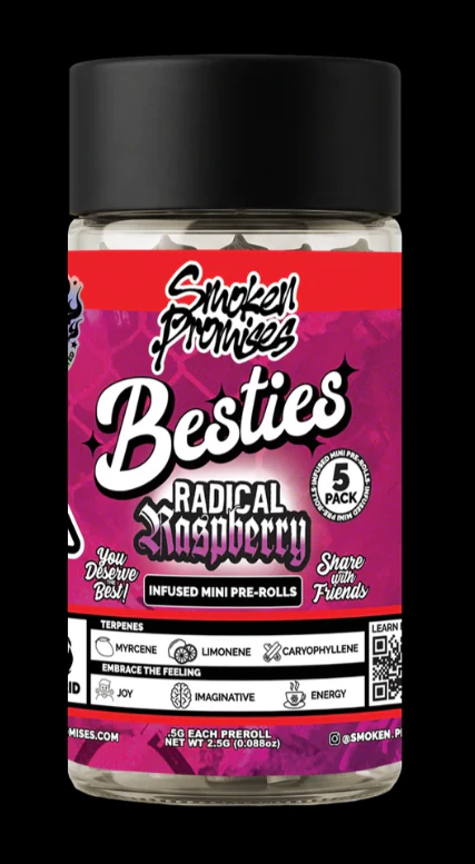 Smoken Promises - Smoken Promises - Radical Raspberry - 2.5g Infused Pre-Rolls - 5pk Main Image