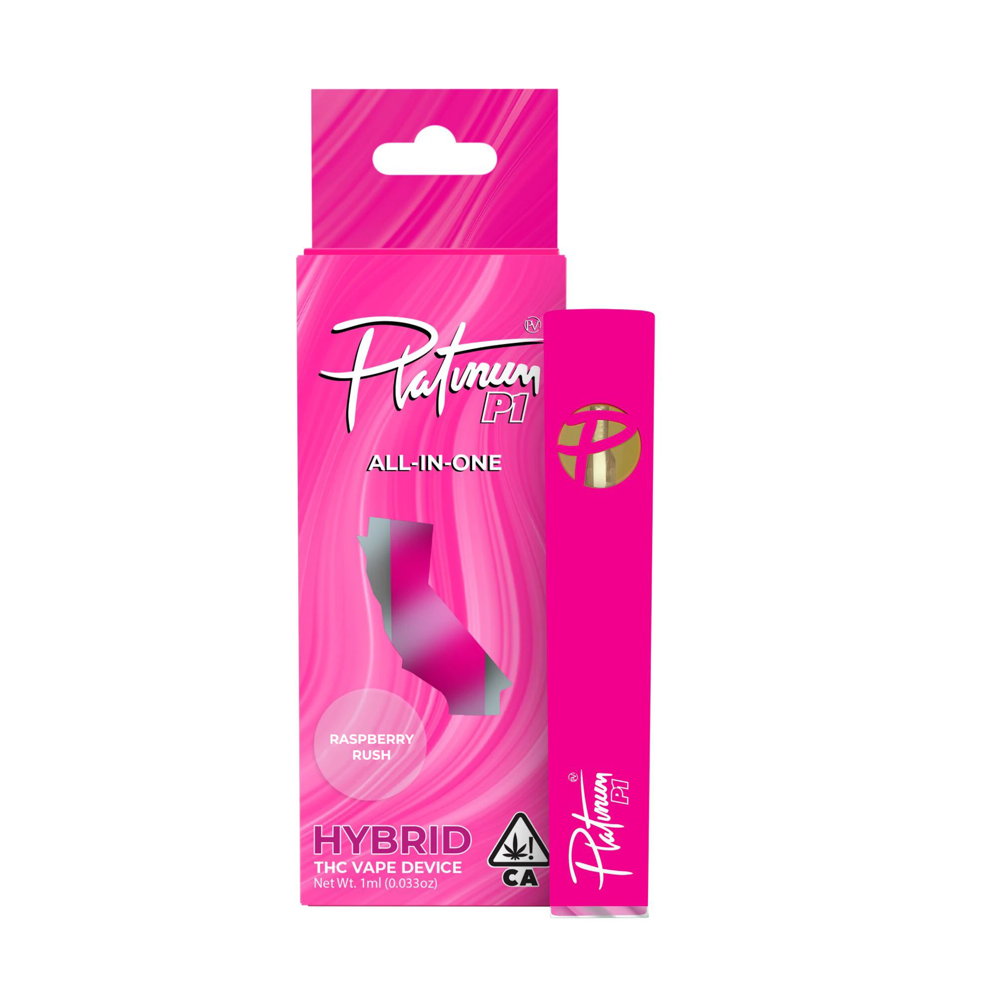 Platinum Vape - Platinum Vape - 1g AIO - Raspberry Rush Main Image