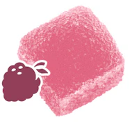 Drops - Raspberry (S) Rosy 1:2 - Rosin Gummy - 20 Pack - 100mg