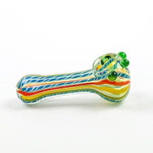 LUV BUDS - Rasta 3.5" Glass Pipe