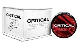 Critical Concentrates-Rated R-Cold Cure Live Rosin Dab-1g