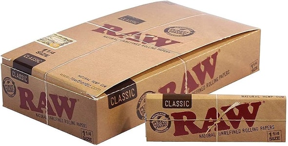 RAW Rolling Papers - Raw 1 1/4" Natural Papers