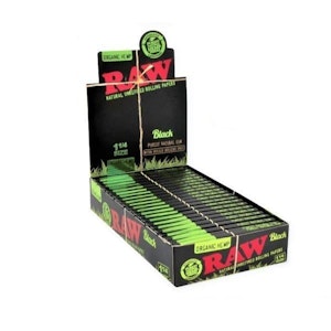 Raw - RAW - Black Organic Hemp Papers (1 1/4 Size) 