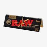 1 1/4 Black Edition Unrefined Rolling Papers - RAW 