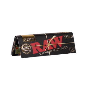 RAW Black Rolling Papers 1 1/4" | 24ct.