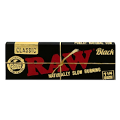 RAW 1 1/4" Black Ultra Thin Rolling Papers